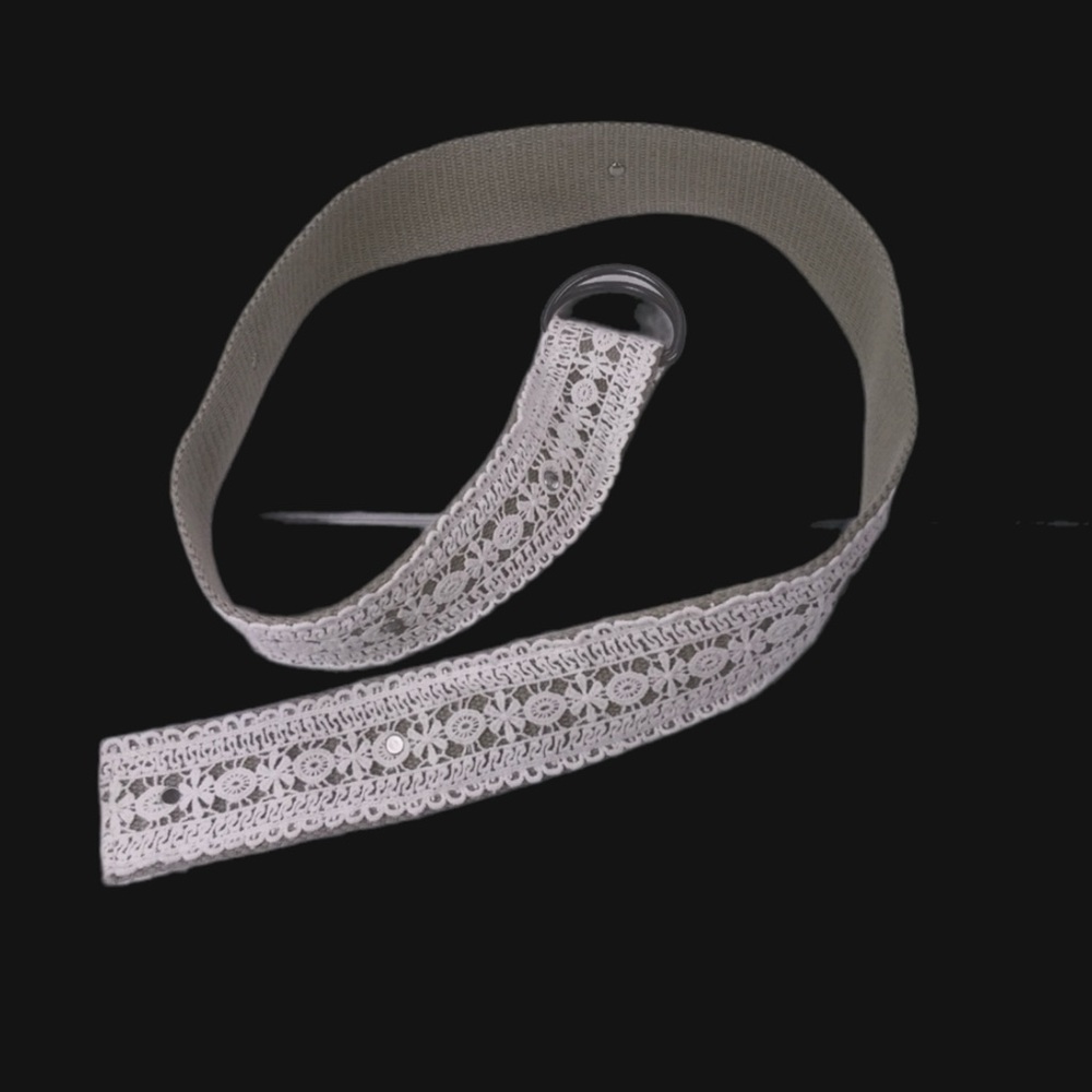 Crochet Lace Rhinestone Belt - Picture 2 of 2